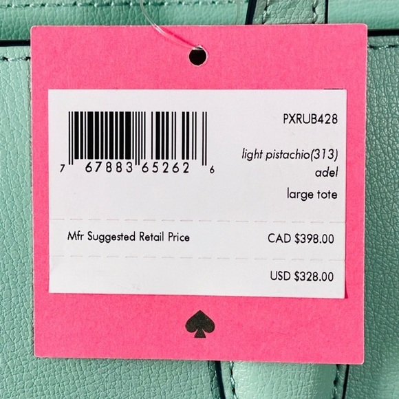 Kate Spade Large Adel Tote, Light Pistachio, NWT - Picture 10 of 15